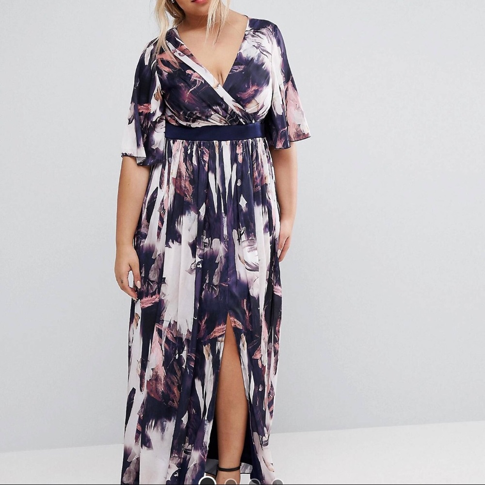 Watercolor Silk Maxi